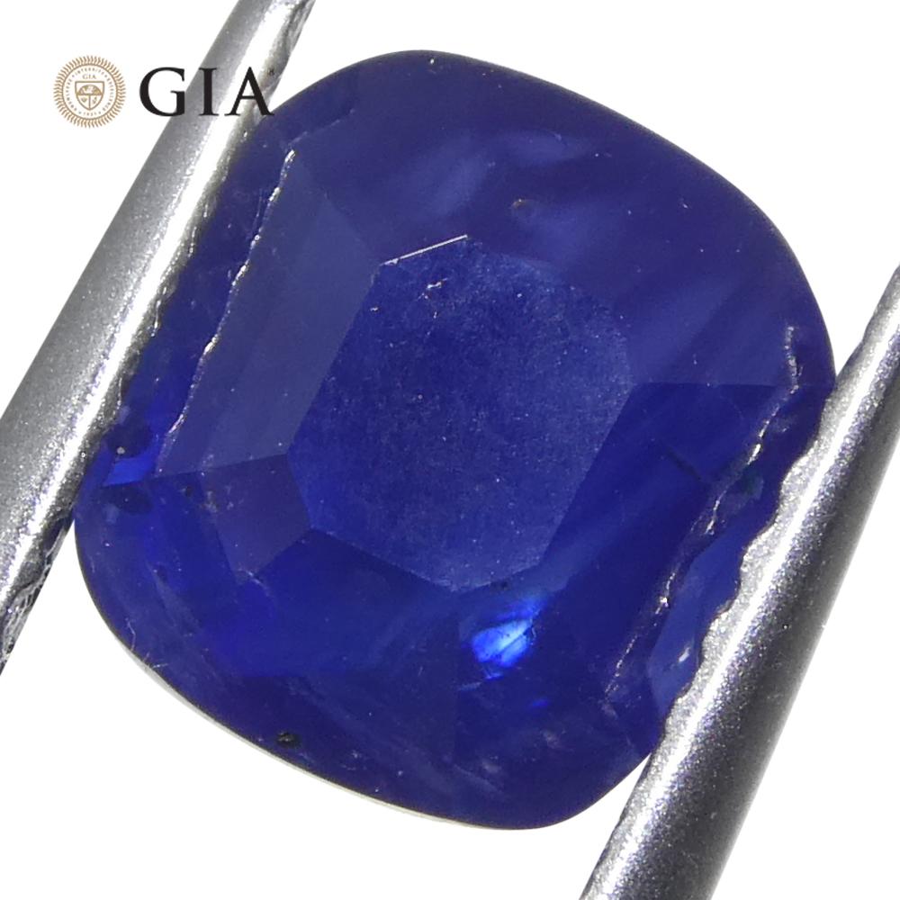 2.54ct Cushion Blue Sapphire GIA Certified Madagascar For Sale 6