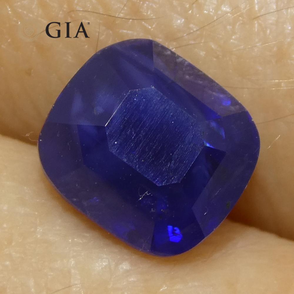 2.54ct Cushion Blue Sapphire GIA Certified Madagascar For Sale 9