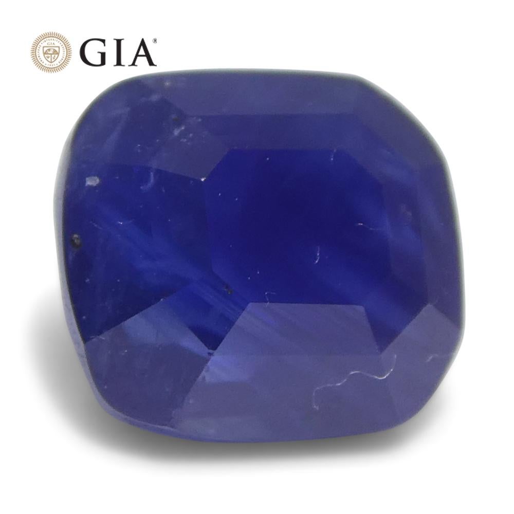2.54ct Cushion Blue Sapphire GIA Certified Madagascar For Sale 1