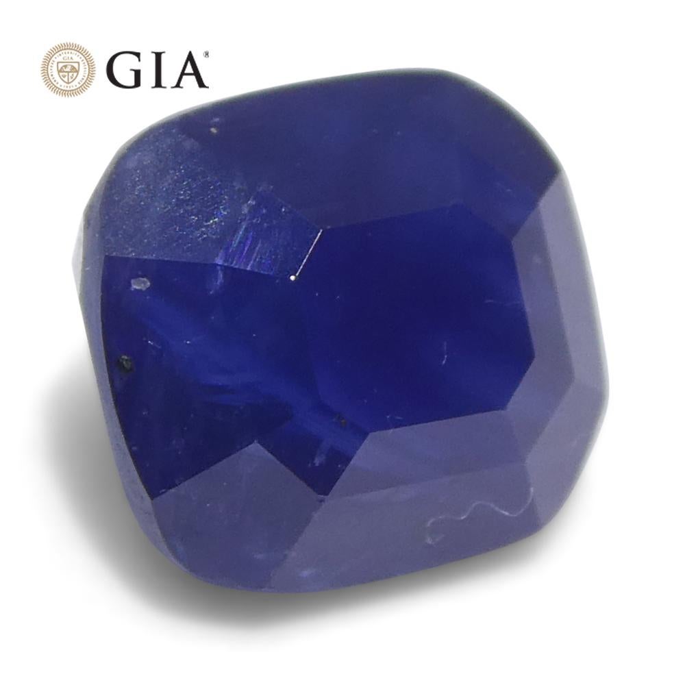 2.54ct Cushion Blue Sapphire GIA Certified Madagascar For Sale 2
