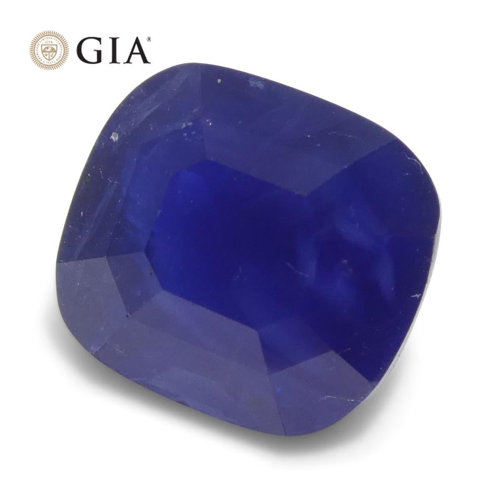 2.54ct Cushion Blue Sapphire GIA Certified Madagascar For Sale 4