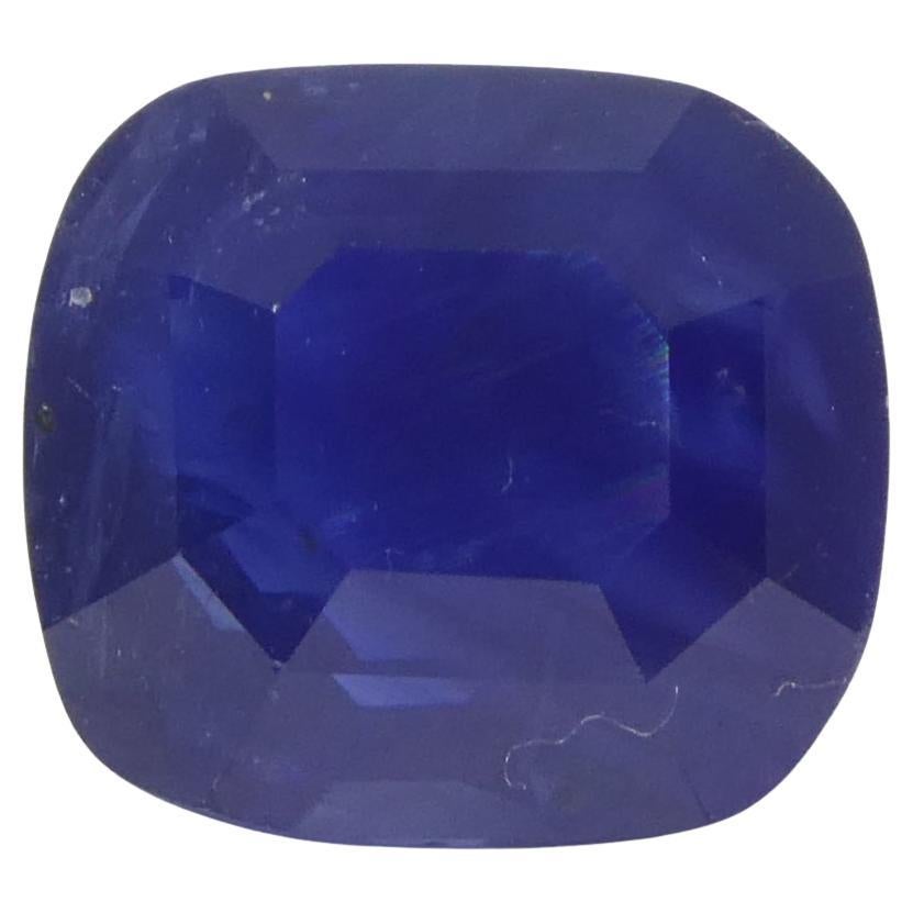 2.54ct Cushion Blue Sapphire GIA Certified Madagascar For Sale