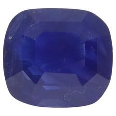 2.54ct Cushion Blue Sapphire GIA Certified Madagascar