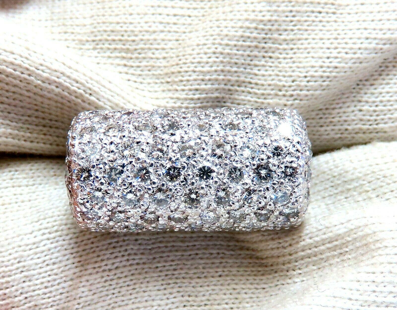 2,54 Karat natürliche Diamanten, gefalteter Ring, 18 Karat feines Deko-Perlen-Set in Pavéfassung im Zustand „Neu“ im Angebot in New York, NY