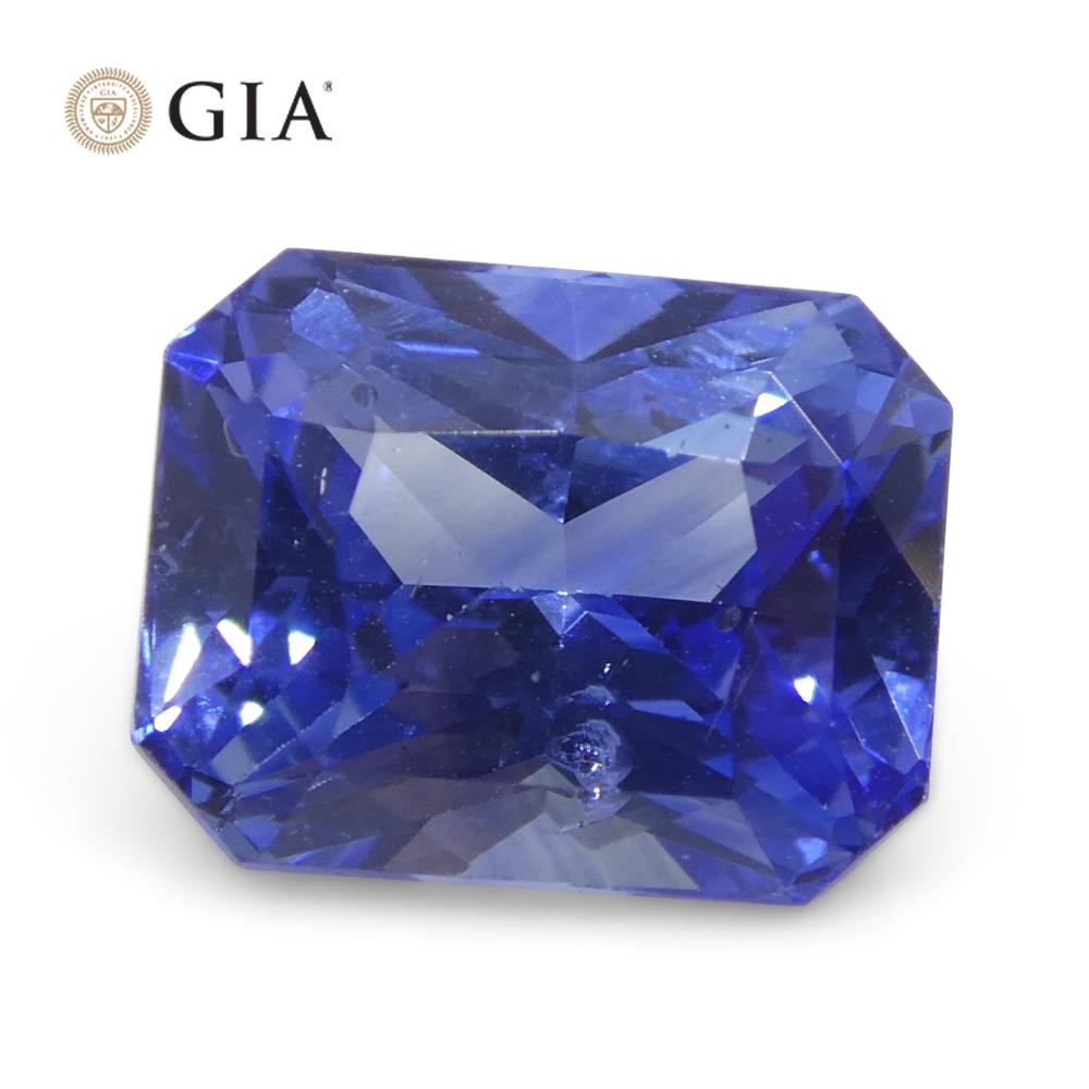 2.54ct Octagonal/Emerald Cut Blue Sapphire GIA Certified Sri Lanka   For Sale 6