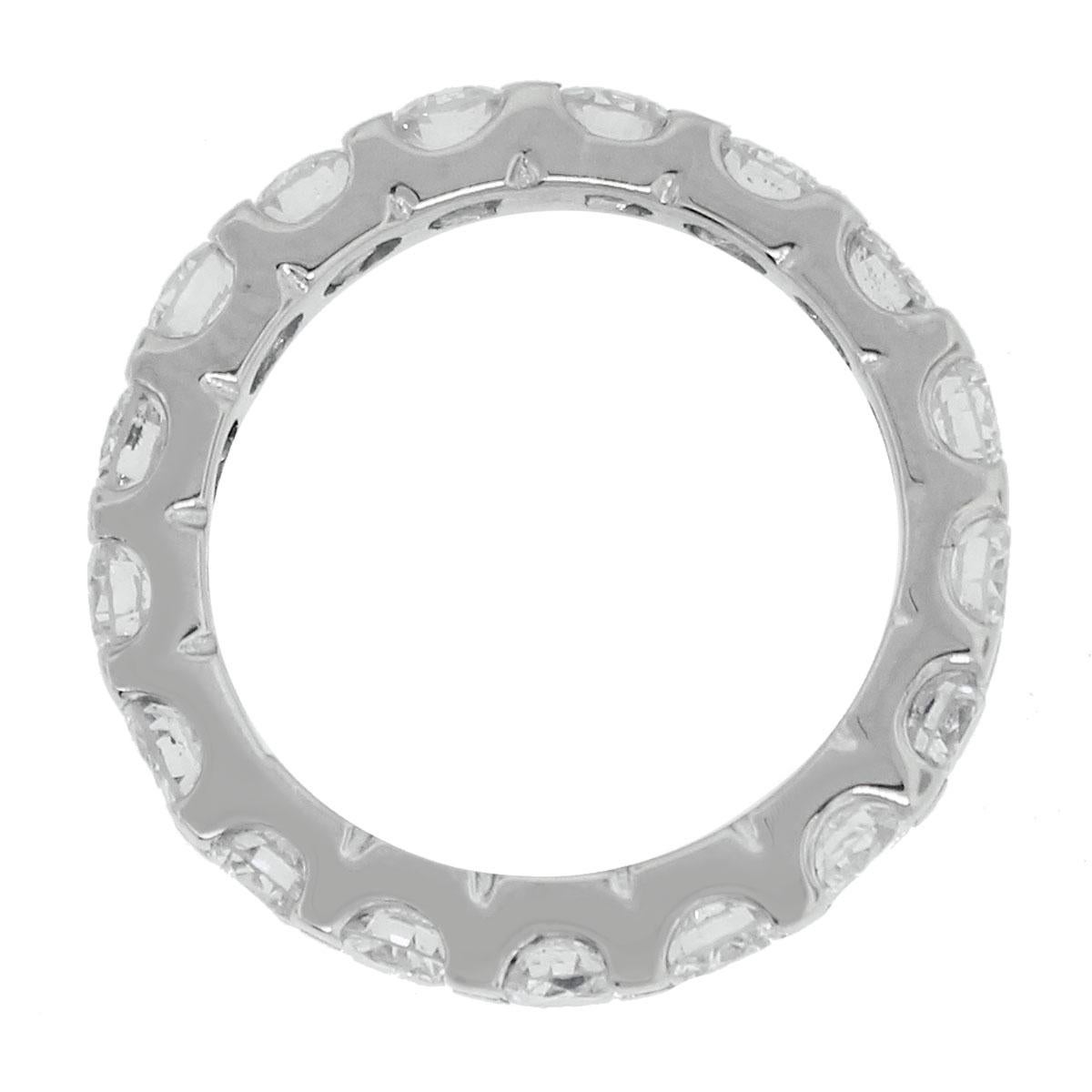 Round Cut 2.55 Carat Diamond Eternity Ring