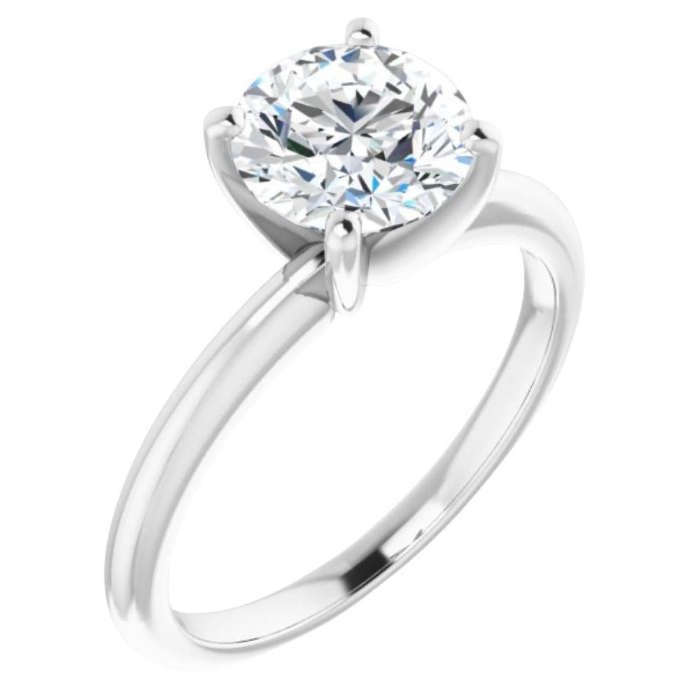 2.54 Carat G.I.A. Certified Round Brilliant Engagement Ring, SI1