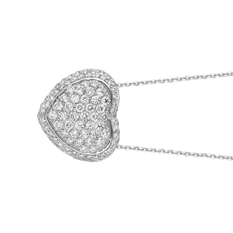 Collar Corazón Diamante Natural 2,55 Quilates Oro Blanco 14K G SI Cadena de 18 pulgadas

Diamantes 100% naturales, no mejorados de ninguna manera Collar de diamantes talla redonda
2.55CT
G-H
SI
11/16 pulgadas de alto, 3/4 pulgadas de ancho
Oro