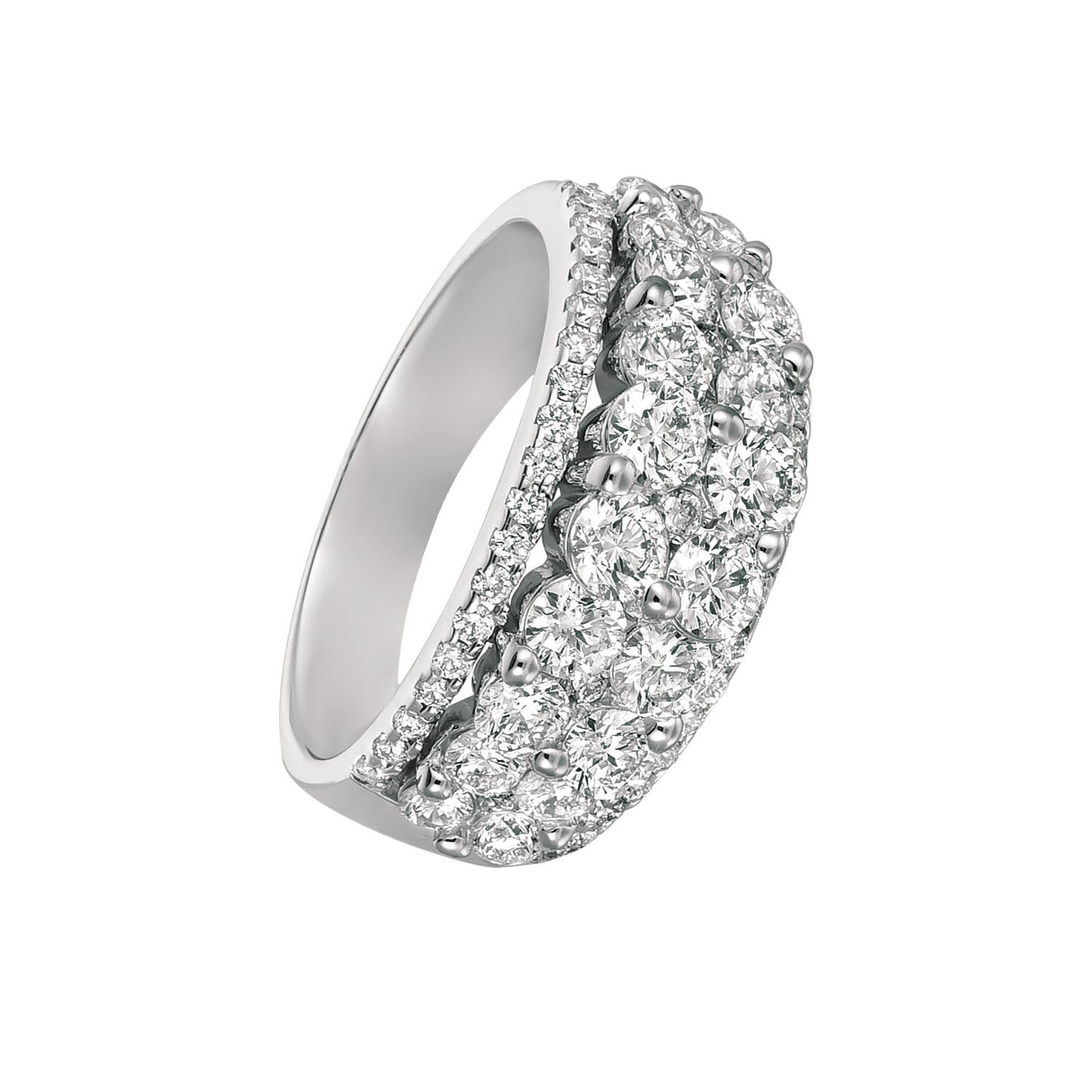 
2.55 Ct Natural Round Cut Diamond Ring G SI 14K White Gold

    100% Natural Diamonds, Not Enhanced in any way Diamond Band 
    2.55CT
    G-H 
    SI  
    14K White Gold  Prong style   3.7 grams
    3/8 inch in width 
    Size 7
    63 diamonds