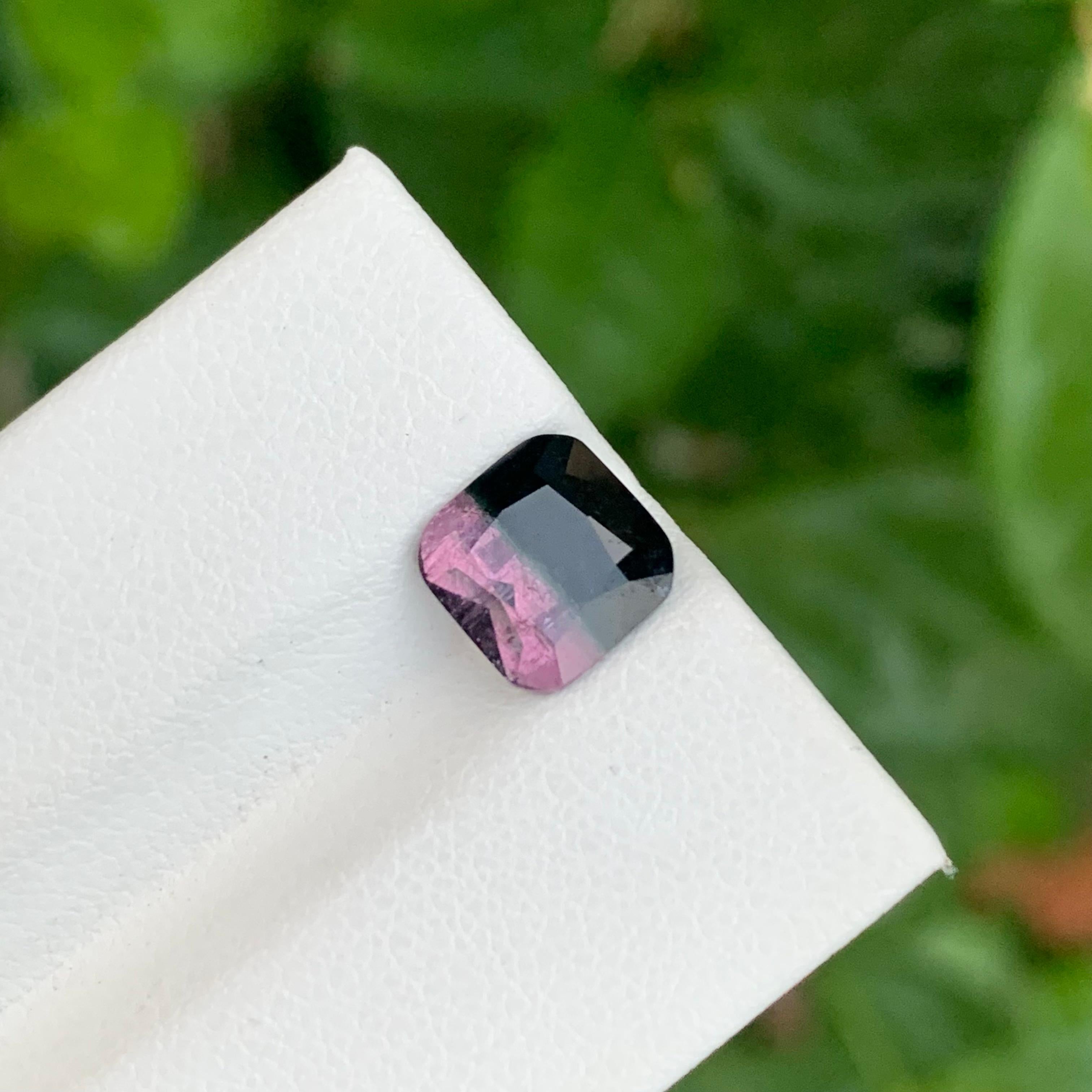 2,55 quilates de turmalina bicolor natural suelta en forma de cojín para anillo en venta 3