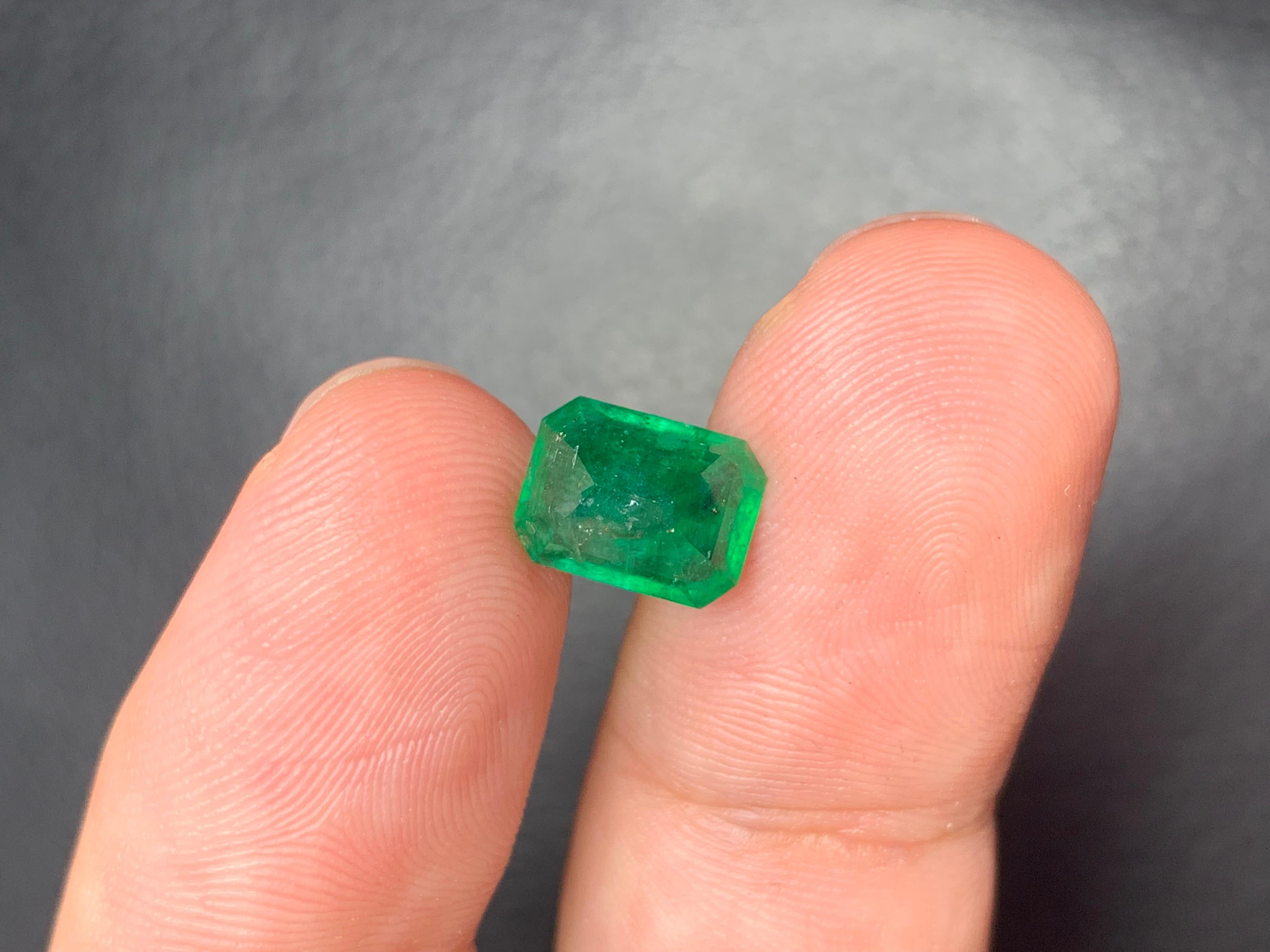 Loose Emerald

Weight: 2.55 Carats
Dimension: 9.2 x 6.9 x 5.7 Mm
Origin: Swat Pakistan
Cut: Emerald 
Color: Green
Treatment: Non
Certificate: On Demand

The Swat Emerald, also known as the Mingora Emerald, is a rare and highly prized gemstone