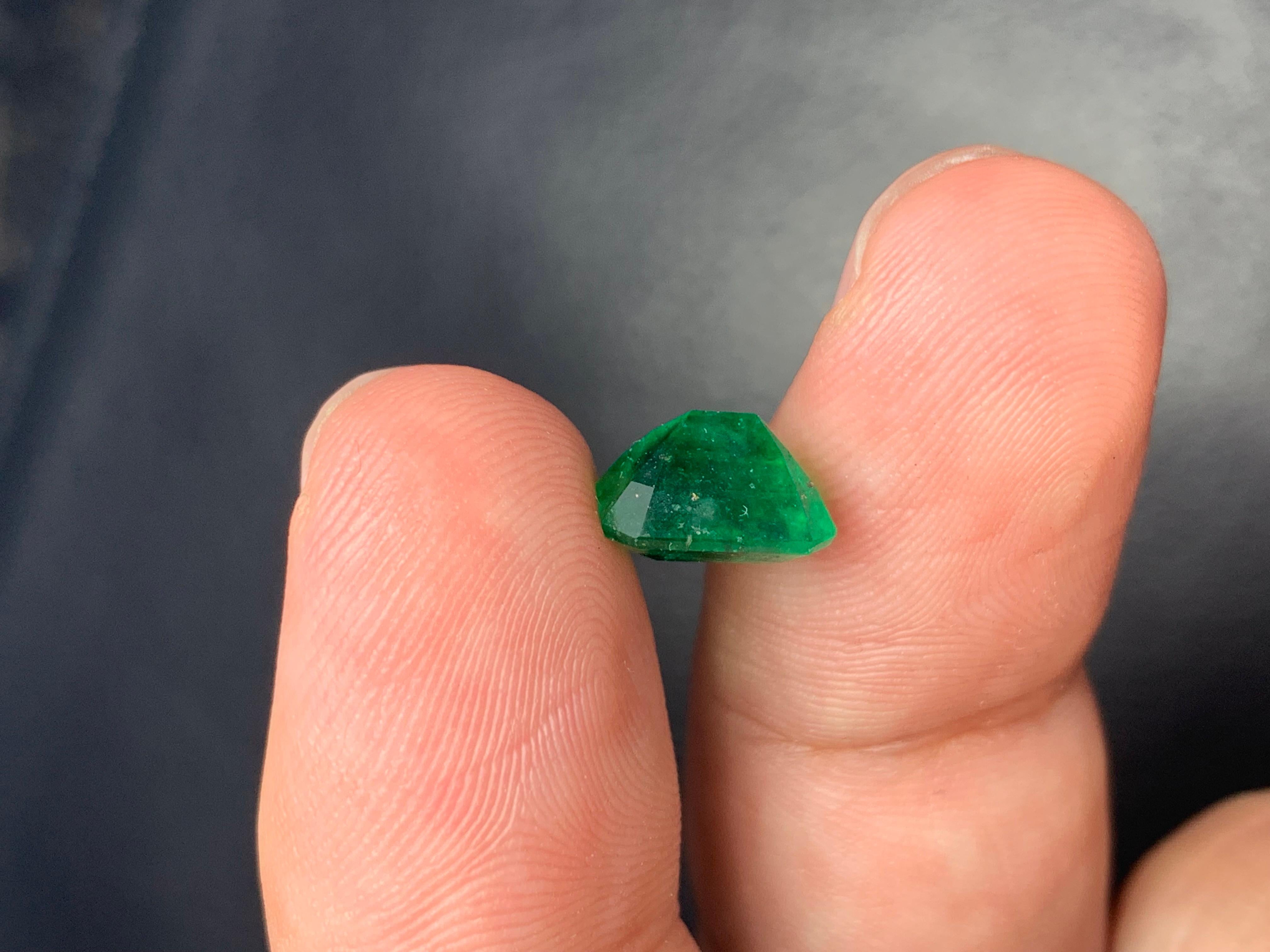 Emerald Cut 2.55 Carat Natural Loose Emerald Gemstone From Swat, Pakistan For Sale