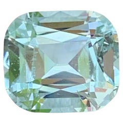 2.55 Karat Natürlicher loser hellblauer Aquamarin im Kissenschliff Pakistanischer Edelstein