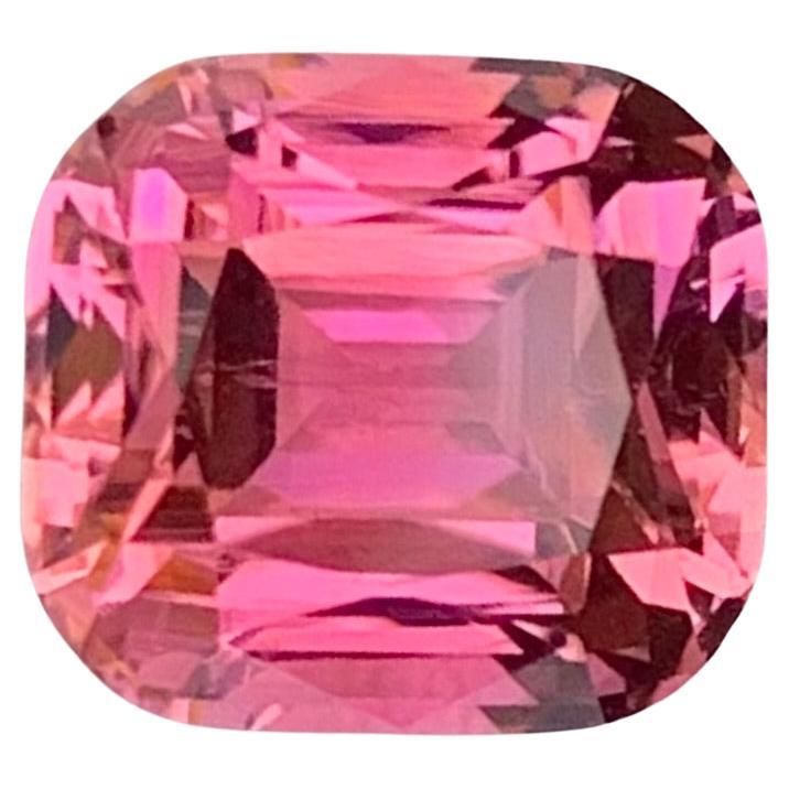 2.55 Carat Natural Loose Pink Tourmaline Cushion Cut Gemstone From Afghanistan