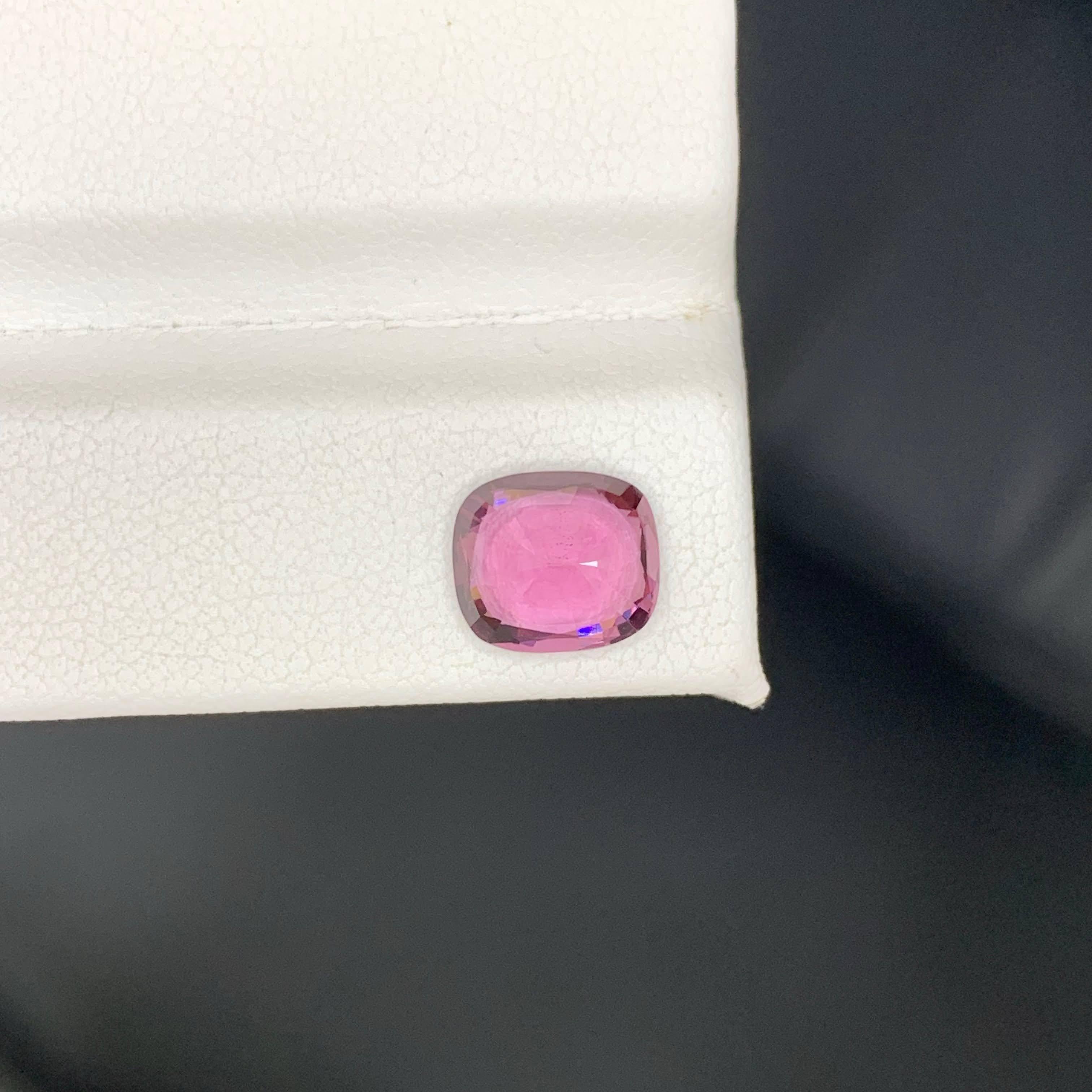 2,55 Carati di Spinello Rosa Purpureo Naturale Sciolto Pietra Gemma Birmana Taglio Cuscino in vendita 5