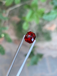 2.55 Carat Natural Loose Rhodolite Garnet Octagon Cut Gemstone