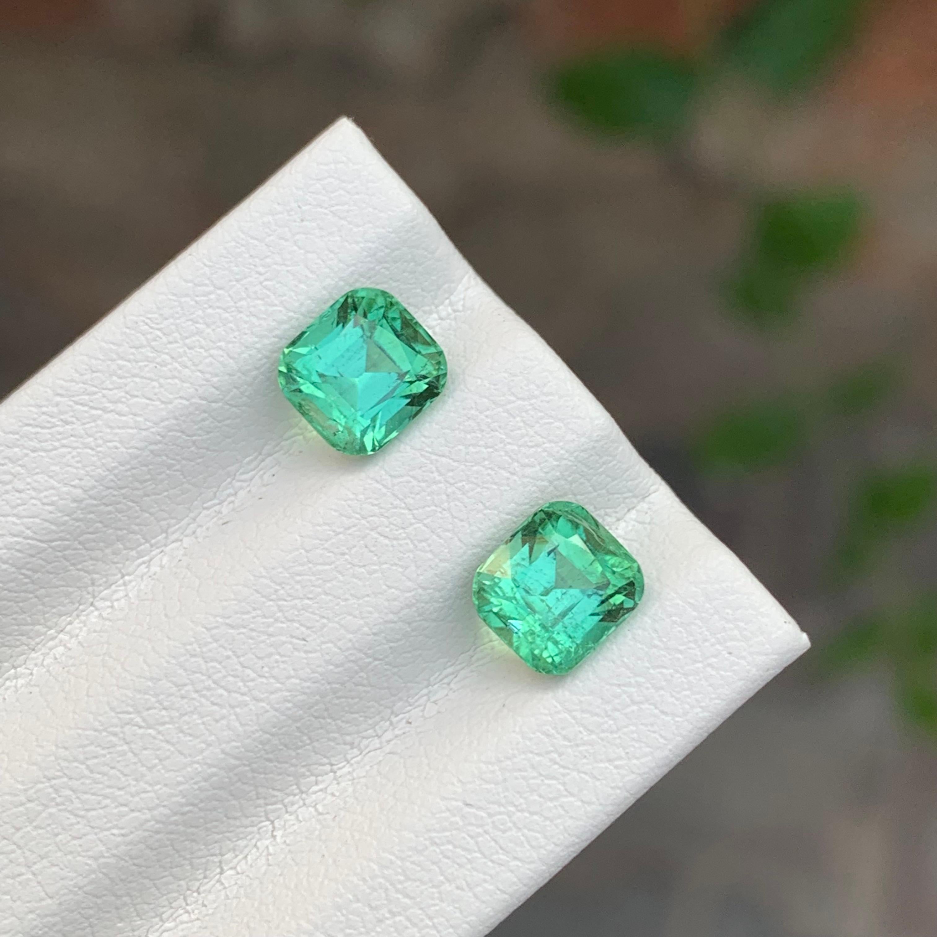 Paire de tourmalines en vrac 

Poids : 2,55 carats
Dimension : 6,2 x 5,7 x 4,8 Mm Et 
                    6,2 x 5,8 x 4,9 Mm 
Origine : Afghanistan
Certificat : Sur demande
Traitement : Non


La tourmaline est une pierre précieuse captivante connue