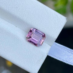 2.55 carats Pink Loose Spinel Stone Emerald Cut Natural Brumes Gemstone