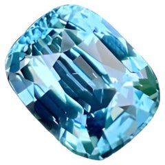 2.55 Carats Vivid Blue Loose Spinel Stone Cushion Cut Natural Tanzanian Gemstone