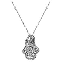 2.55 Quilates Diamante Blanco Collar de Oro Blanco