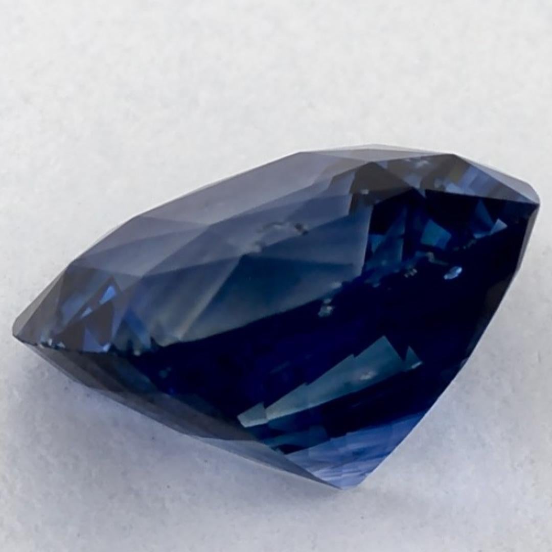 2.55 Karat Blauer Saphir Cushion Loser Edelstein im Angebot 3