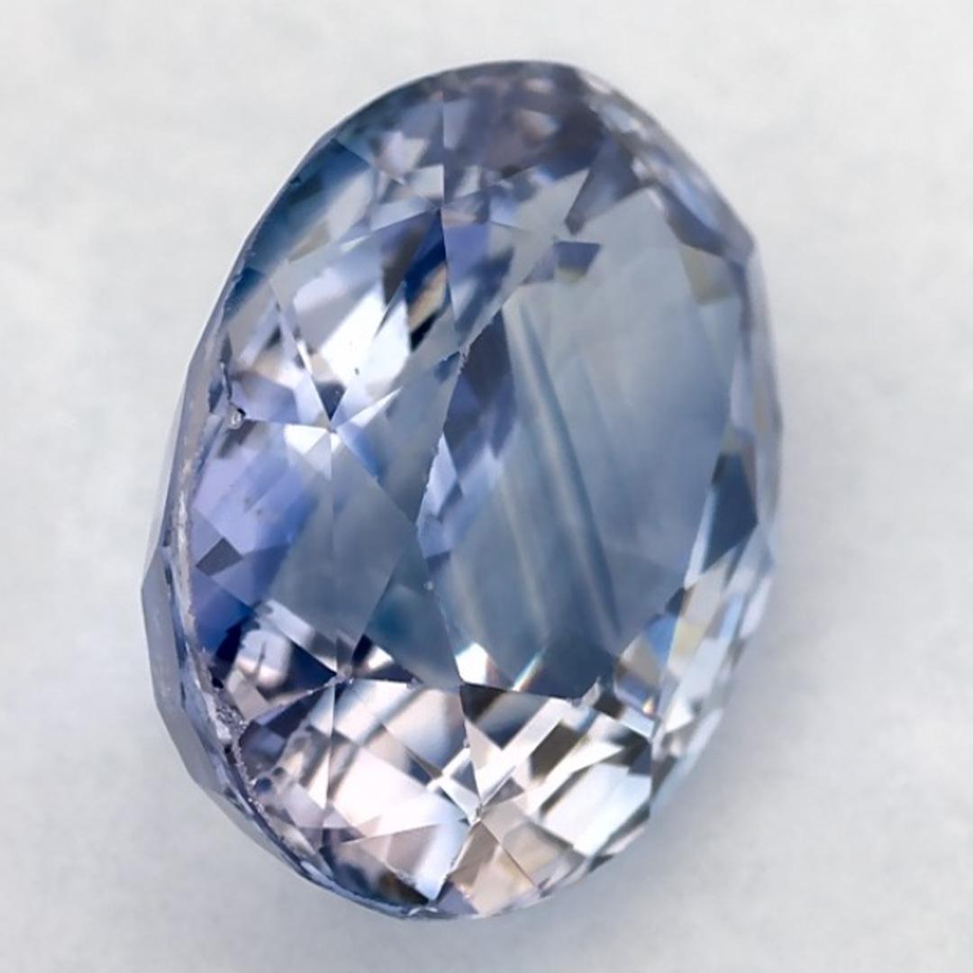 2.55 Karat Blauer Saphir Oval Loser Edelstein im Angebot 2
