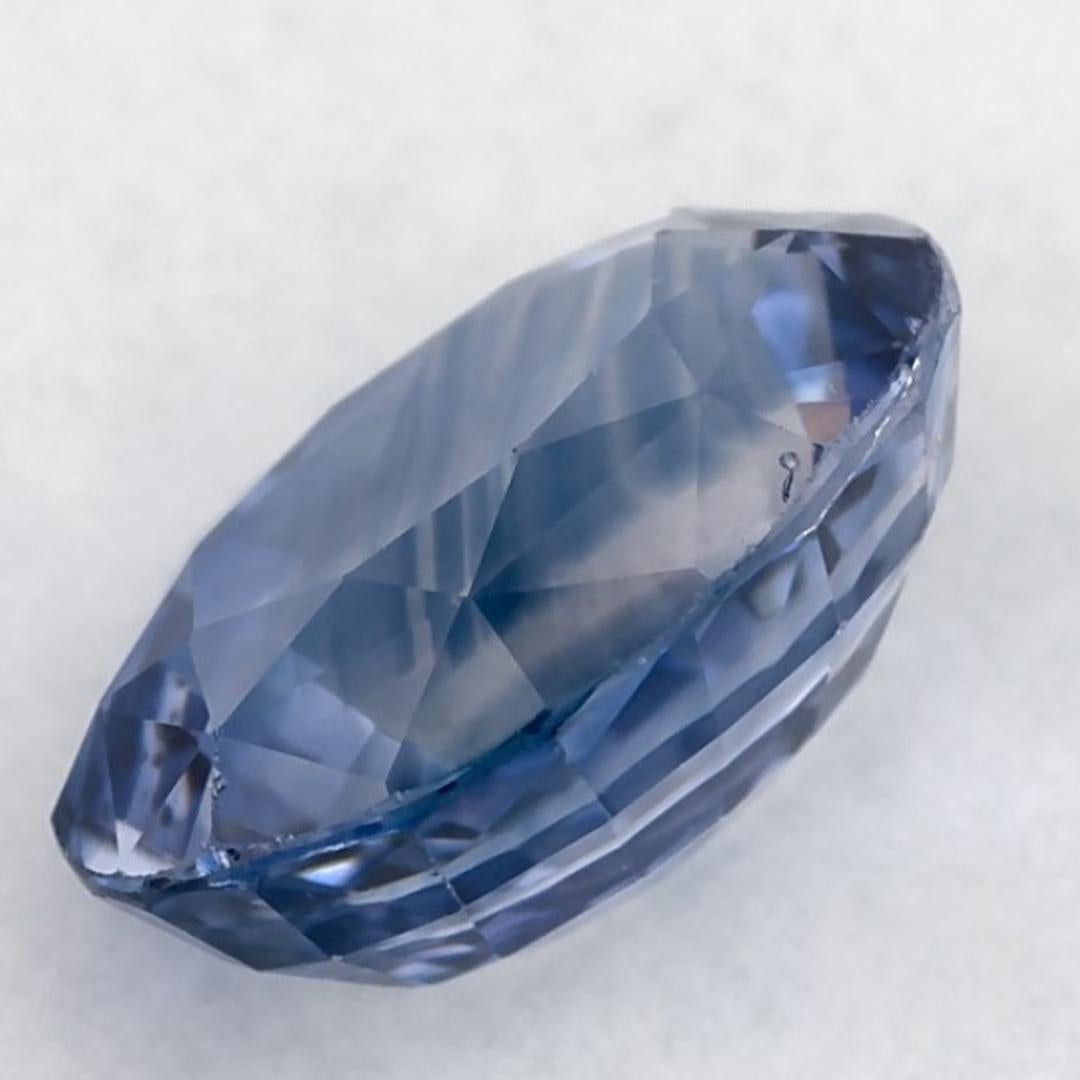 2.55 Karat Blauer Saphir Oval Loser Edelstein im Angebot 3