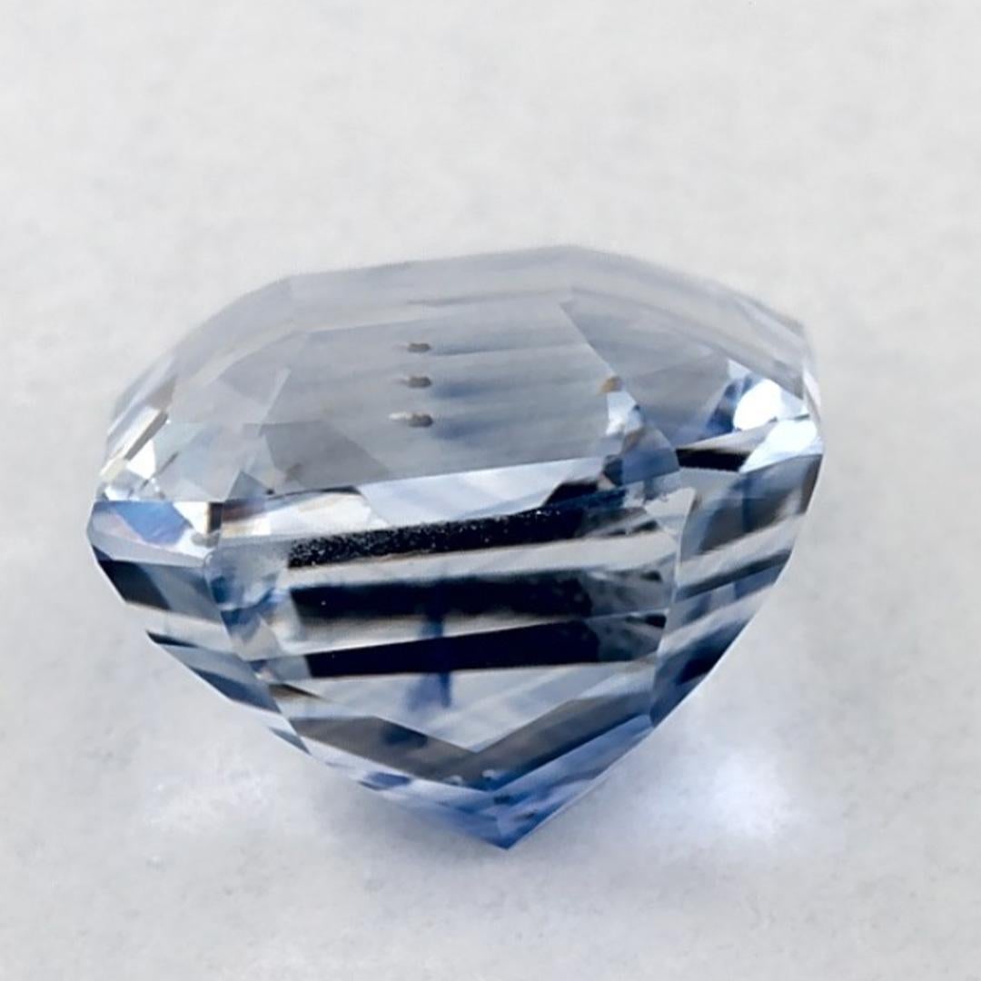 Pierre précieuse taille radiant saphir bleu 2.55 carats Neuf - En vente à Fort Lee, NJ