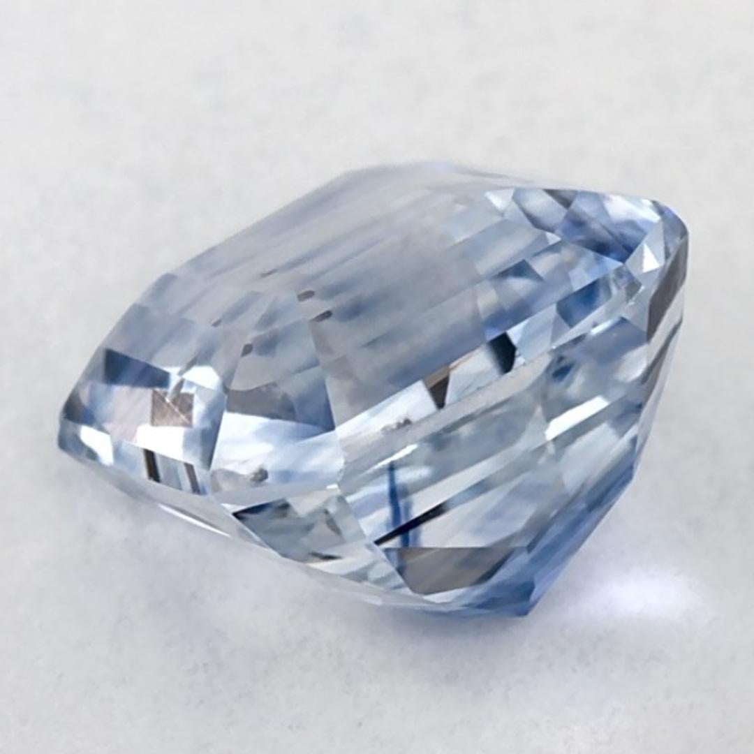 Pierre précieuse taille radiant saphir bleu 2.55 carats en vente 3