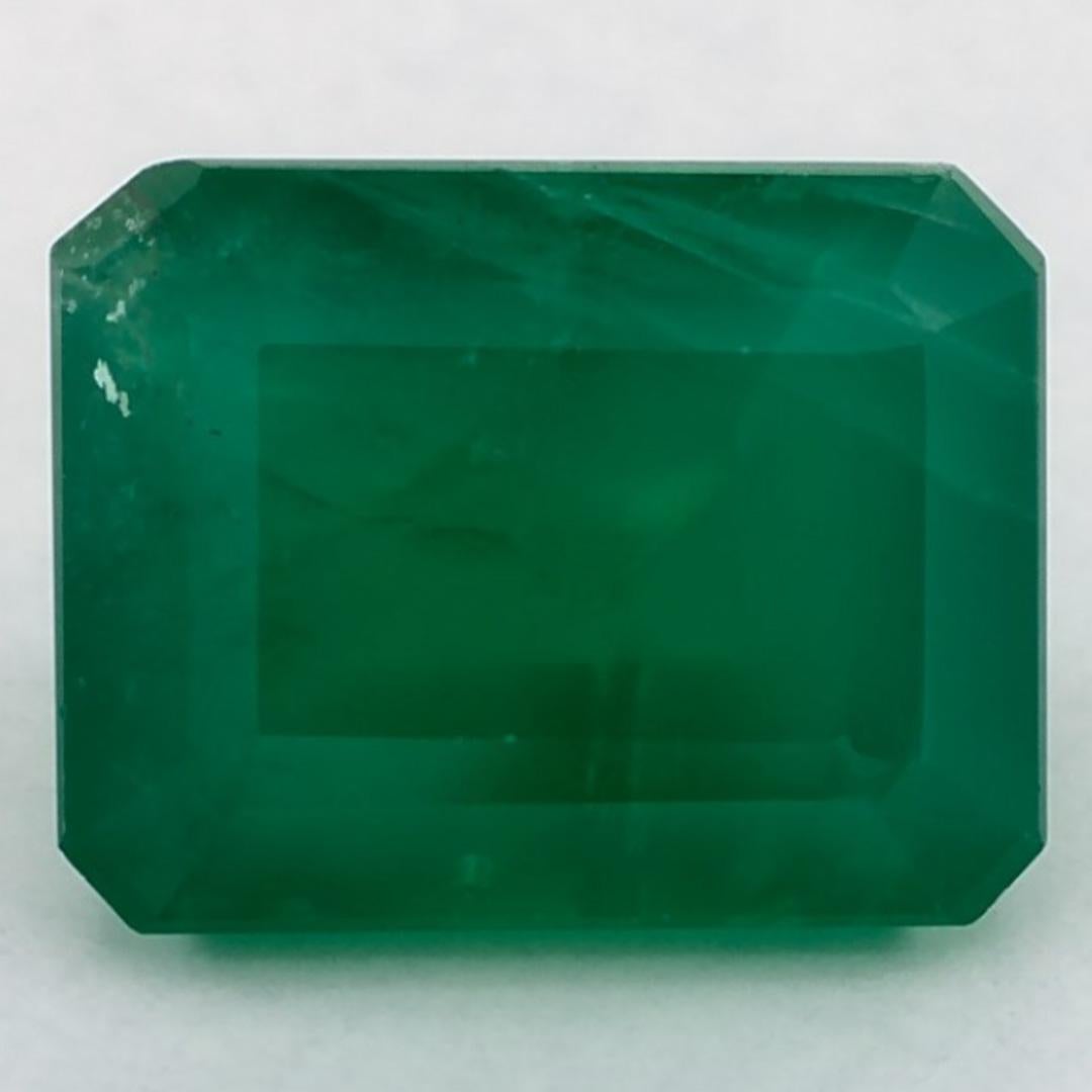 2.55 Ct Emerald Octagon Loose Gemstone For Sale