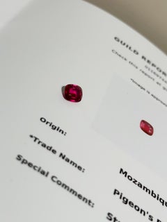 2.55 ct Mozambique Unheated PigeonBlood Ruby