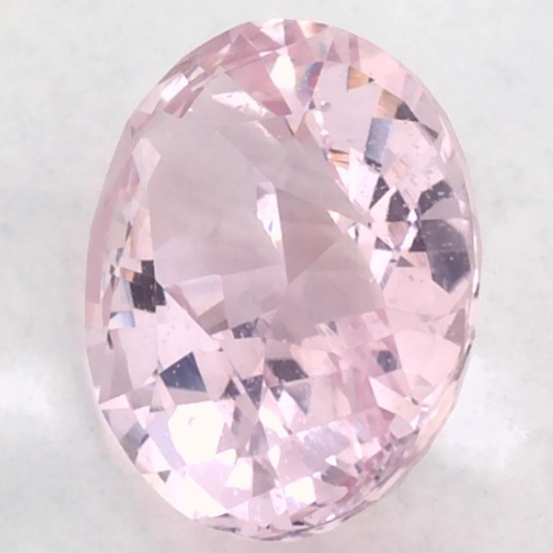 Donna 2.55 carati di zaffiro rosa ovale sfuso in vendita