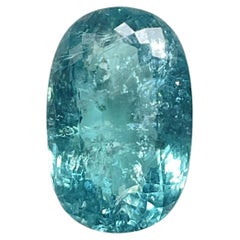 Pierre précieuse naturelle de 25,55 carats, tourmaline Paraiba de taille ovale