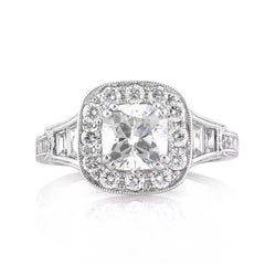 2.55ct Cushion Cut Diamond Engagement Ring