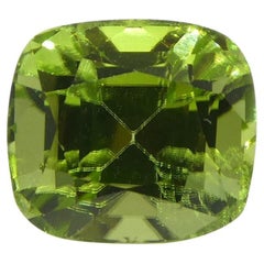 2.55ct Cushion Yellowish Green Peridot