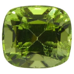 2.55ct Cushion Yellowish Green Peridot from Sapat Gali, Pakistan