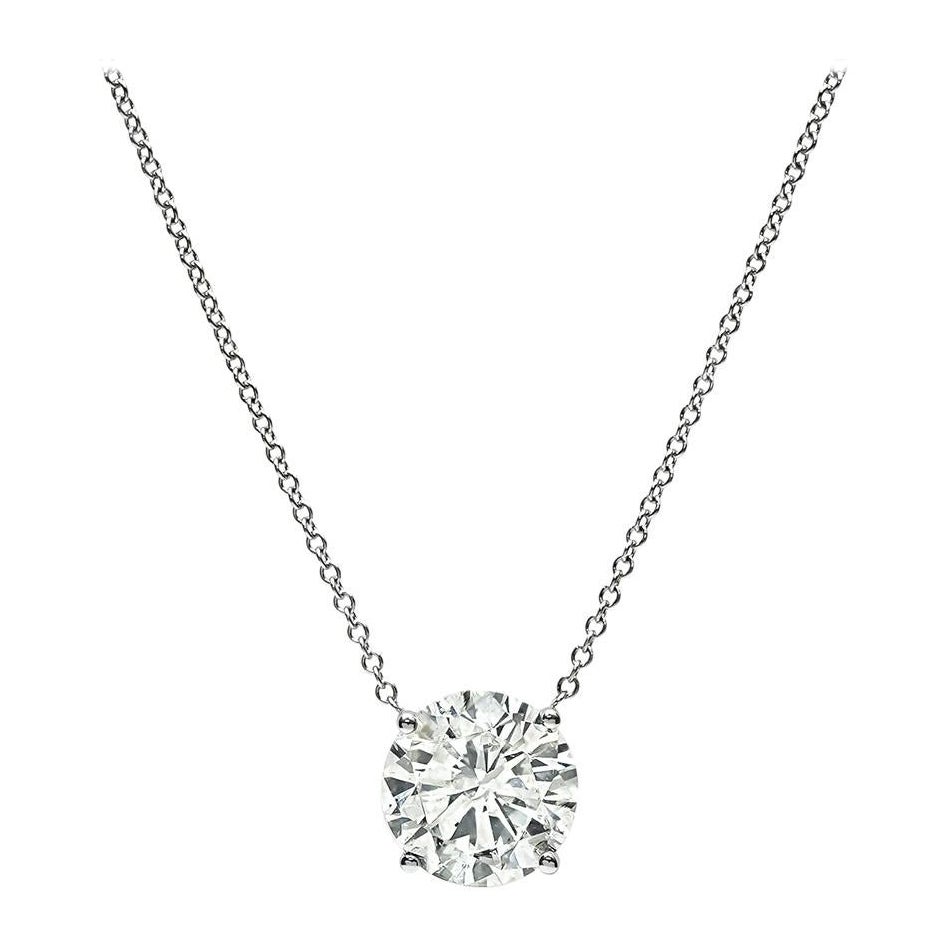 2,55ct Diamant-Solitär-Anhänger-Halskette