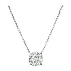 2,55ct Diamant-Solitär-Anhänger-Halskette