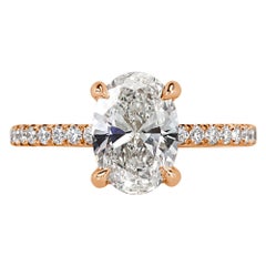 2.55ct Oval Cut Diamond Engagement Ring