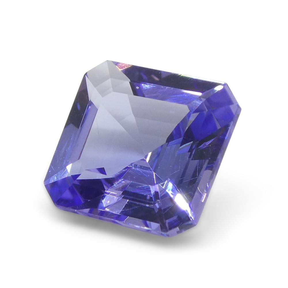 2.55ct Square Violet Blue Tanzanite from Tanzania For Sale 3