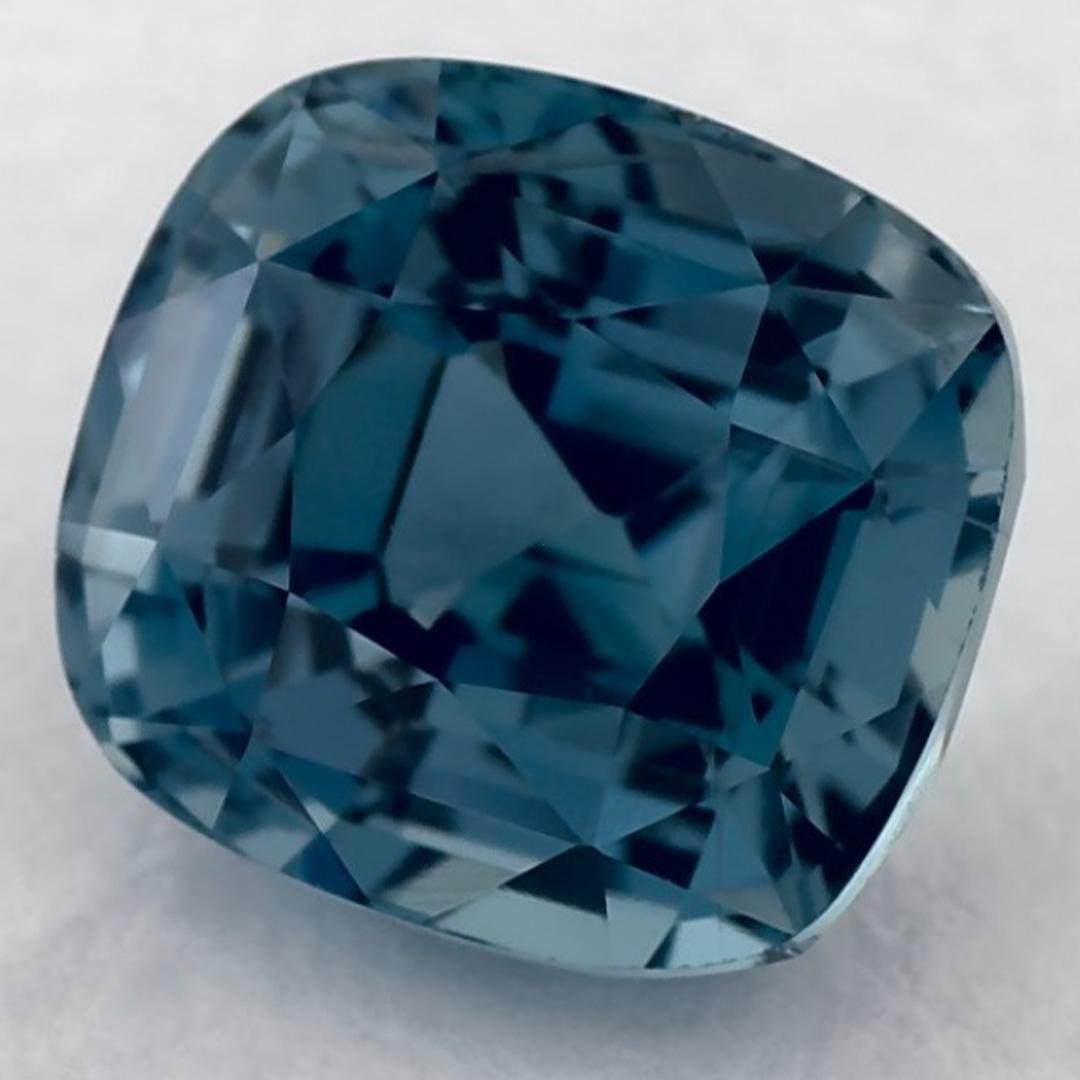 2.56 Ct Blue Sapphire Cushion Loose Gemstone Corte cojín en venta