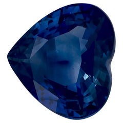 2,56 Karat blauer Saphir HEART zertifizierter loser Edelstein