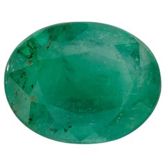 2.56 Karat Smaragd Oval Loser Edelstein
