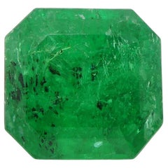 2.56ct Octagonal/Emerald Green Emerald GIA Certified Colombia (Émeraude verte octogonale certifiée par la GIA)  