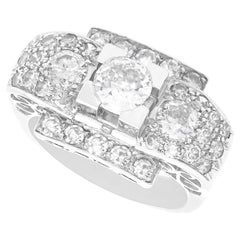2.57 Carat Diamond Platinum Ring - Art Deco - Antique Circa 1930