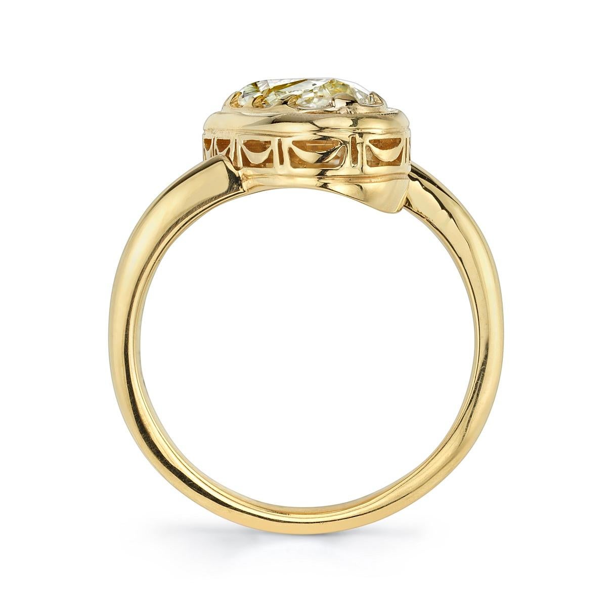 antique moval diamond