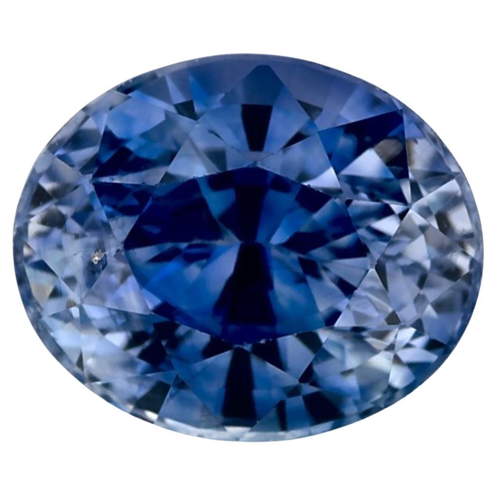 2.57 carati di zaffiro blu ovale sfuso
