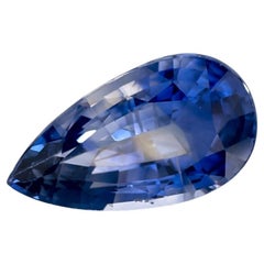 2.57 carati di zaffiro blu a forma di pera sciolto