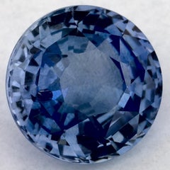 2.57 Ct Blue Sapphire Round Loose Gemstone