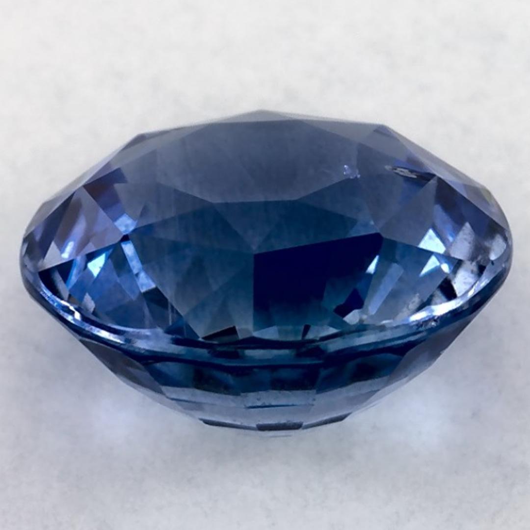 2.57 carati di zaffiro blu rotondo sfuso In condizioni Nuovo in vendita a Fort Lee, NJ
